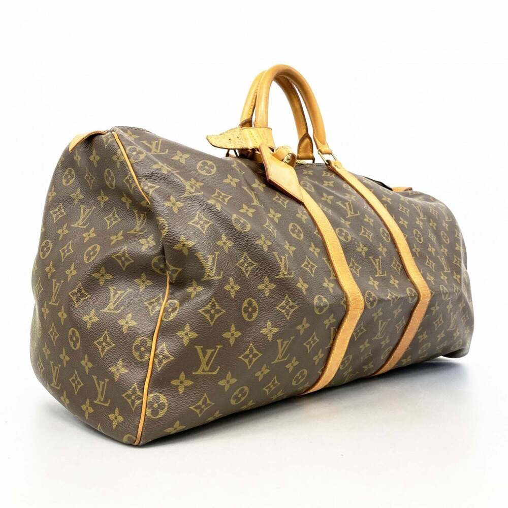 LOUIS VUITTON Brown Monogram Keepall 55 Boston Bag - Picture 2 of 14